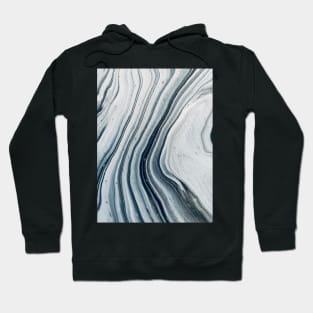 Black and white acrylic fluid paint Hoodie